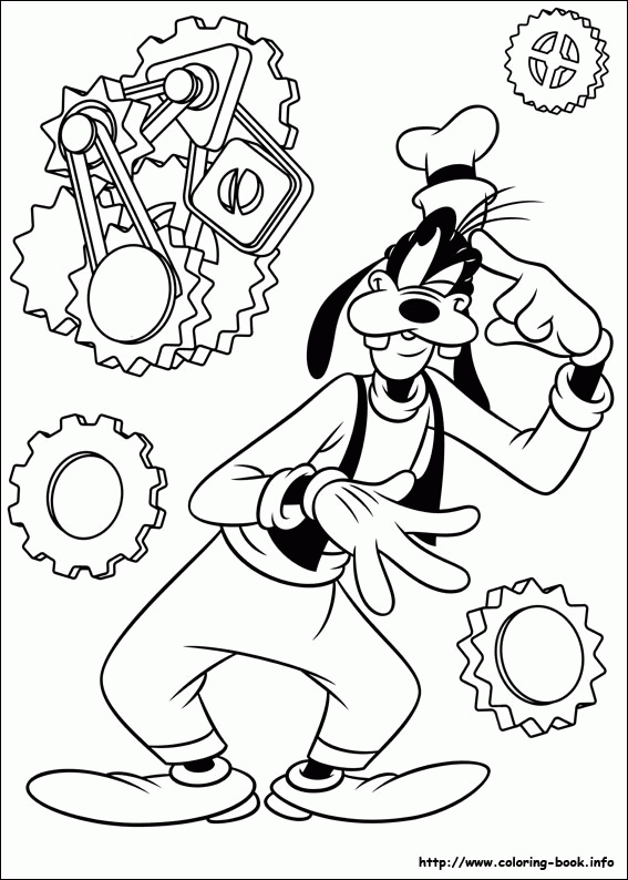 Goofy kolorowanki